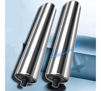 Commercial Stainless Steel Roller Set - 2 Pieces 1" 1.5" 2" Diameter Replacement Parts for Conveyors 25mm Dia (1") 500mm Length (19.7")