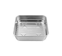 Commercial Stainless Steel Sheet Pan Deeply Enough Safe Baking for Family Sized Meals and Gatherings Large Capacity Baking