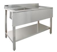 Commercial Sink Stainless Steel Catering Kitchen Single Bowl 1.0 Unit RH Drainer