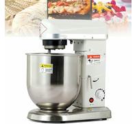 Commercial Stainless Steel Standing Blender, High Strength Electric Blender With 3 Adjustable Speeds, Ideal For Bakery And Pizzeria, White Color, 5 L.