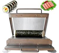 Commercial Stainless Steel Sushi Cutter,6/11mm Manual Sushi Roll Slicing Machine with 4 Non-Slip Suction Cup Feet,Multifunctional Food Roll Cutting Machine,for Restaurants and Canteens(11mm)