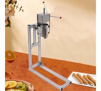 Commercial Stainless Steel Vertical Churro Maker, Manual Spanish Donuts Machine with 6 Nozzles, 7L for Restaurant Home Use