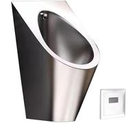 Commercial Stainless Steel Wall-Mounted Urinal with Sensor and Anti-Odor Solution for Men's Bathrooms