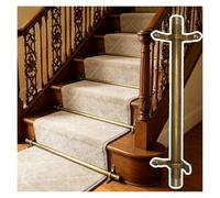 Commercial Stair Carpet Runner Holder Rods - 15 Pack 36in Brass Pressure Fixing Poles for Hotel Loft & Private Club - Easy to Disassemble Decorative Stairway Solutions