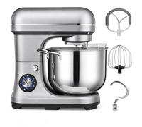 Commercial Stand Mixer 2000W, 10L Capacity, 8-Speed Food Mixer with Dough Hook, Mixing Hook, and Egg Beater for Bakeries and Restaurants