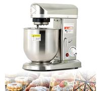 Commercial Stand Mixer with 3 Speeds, Stainless Steel Bowl, Dough Hook, Whisk, and Beater for Efficient Kitchen Mixing