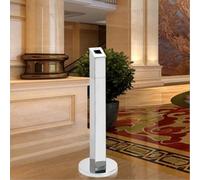Commercial Standing Ashtray Outdoor, Height Adjustable Floor Cigarette Butt Container for Patio, Chrome Indoor Smoking Stand with Wind Guard