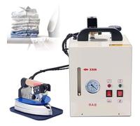 Commercial Steam Iron 1600W Boiler, 900W Handheld with 4L Tank, Adjustable Temp Gauge & Water Alarm for Garment Factory & Laundry Professional Use