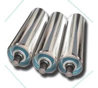 Commercial Steel Roller Set - 3 Pieces Galvanized Steel Pipe Woodworking Glide Rollers Diameter Options: 25mm 32mm 40mm 50mm 60mm (2.4") Length 500mm (19.7")