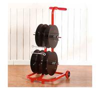 Commercial Steel Wire Spool Rack with Bearing Pay-Off System, Heavy-Duty Dispenser for Organized Storage of Cables and Wires in Industrial Settings