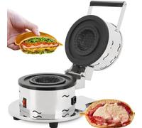 Commercial Stuffed Waffle Machine Gelato Panini Press Electric Ice Cream Sandwich Maker Pocket Burger Warmer(110V)