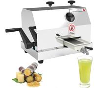 Commercial Sugar Cane Juicer Press, 3 Rollers Efficient Extraction with Handwheel and Knives for Home and Shop Use