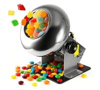 Commercial Sugar Coating Machine with Airflow Dryer, Adjustable Tilt Angle and Speed, Ideal for Candy Making, Baking, and Home Use