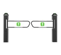 Commercial Swing Gate with Radar Sensor, Adjustable Detection & Speed for One-Way Access Control in Supermarkets, Offices, Malls