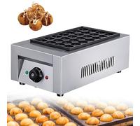 Commercial Takoyaki Maker, 28/56 Holes Electric Griddle for Octopus Balls, Non-Stick Pancake Machine with Adjustable Temp Control, Durable Stainless Steel Appliance for Restaurants and Cafes