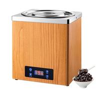 Commercial Tapioca Pearl Warmer, 3L/7L Automatic Bubble Tea Pearl Cooker with Touch Panel, 30-100°C Temperature Control, Stainless Steel Pearls Pot for Bakery, Dessert Shop B 3L