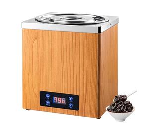 Commercial Tapioca Pearl Warmer, 3L/7L Automatic Bubble Tea Pearl Cooker with Touch Panel, 30-100°C Temperature Control, Stainless Steel Pearls Pot for Bakery, Dessert Shop B 3L