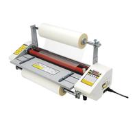 Commercial Thermal Laminator Machine, Portable with 4 Thick Rubber Rollers for Single/Double Sided Lamination, Adjustable Speed 0.3~3M/min, Ideal for School, Home, and Office Use