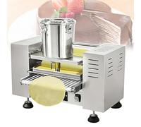 Commercial Thousand Layer Cake Skin Machine, Fully Automatic 6" 8" Crepe Maker with Thickened Stainless Steel Body for Mille Crepe, Spring Roll Wrapper, Dessert Shop(6in)