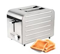 Commercial Toaster 2/4/6 Slices, Extra wide slots Electric Toasters with 7 Browning Levels, Auto Pop-up, Frozen/Cancel/Reheat function, Removable Crumb Tray 2-Slices