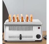 Commercial Toaster, Stainless Steel 4/6-Slice Bread Baking Machine with Digital Timer, Wide Slots for Restaurant, Bakery, and Home Use