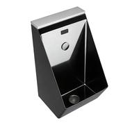 Commercial Touchless Automatic Sensor Urinal, Stainless Steel Flush Valve, Wall Mounted Washout Urinal for Bathroom Hotel Mall Airport Toilet