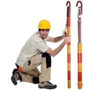 Commercial Tow Bar Hitch with Two-Way Cushioning for Vehicle Recovery, Ideal for Repair Shops, Farms, and Construction Sites