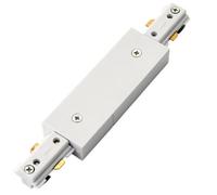 Commercial Track Light Central Connector - 180mm Length - White ABS Rail System - Mains Voltage Track - Dimmable Circuit Connector