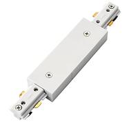Commercial Track Light Central Connector - 180mm Length - White ABS Rail System - Mains Voltage Track - Dimmable Circuit Connector