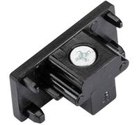 Loops Commercial Track Light Dead End Connector - Single Circuit - Black Pc Rail System Loops Black