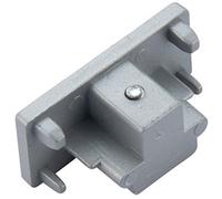 Commercial Track Light Dead End Connector - Single Circuit - Silver Rail System