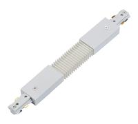 Commercial Track Light Flexible Connector - 300mm Length - White Pc