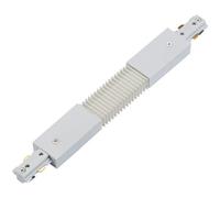 Commercial Track Light Flexible Connector - 300mm Length - White Pc