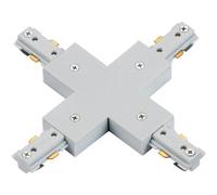 Commercial Track Lighting Cross X-Connector - 182 X 182mm - White Pc Rail System