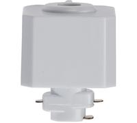 Commercial Track Lighting Pendant Adaptor - 6A Maximum - White Pc