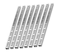 Commercial Trench Drain for Concrete Floor - Extra Slim French Drainage System with Stainless Steel Grate(10x4cm 8 Pcs)