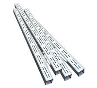 Commercial Trench Drain for Concrete Floor - Extra Slim French Drainage System with Stainless Steel Grate(5x3cm 4 Pcs)