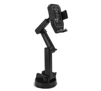 Commercial Truck Phone Holder Mount Sturdy Flexible 3 Point Long Arm for Truck Dashboard Windshield Black 16.9 Inch for SUVs, Buses