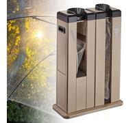 Commercial Umbrella Stand - Automatic Double Slot Wet Umbrella Bag Wrapper with 200 Bags, Efficient Packing Machine to Keep Ground Dry