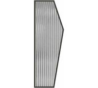 Commercial Urinal Partition Wall-Mounted Waterproof Men's Urinal Baffle Creative Divider Screen for Public Space Bathroom Hotel, Black, 5pcs