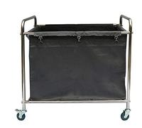 Commercial Utility CartRectangular Service Trolley for Hotel Home & Beauty SalonLarge Laundry Sorter Easy Assembly Beige/Blue/GreyVersatile Storage Solution