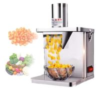 Commercial Vegetable Chopper Dice Cutter Electric Vegetable Slicer 2 in 1 Automatic Dice Cutter Onion Potato Cutter with 5 Blades