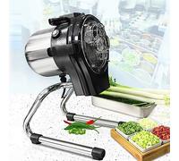 Commercial Vegetable Chopper, Stainless Steel Food Processor, Adjustable 1-5mm Thickness, 6000rpm High-Speed, Easy to Clean for Restaurants and Canteens