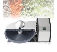 Commercial Vegetable Cutter, 5L Food Processor with S-Curved Blade, Adjustable Cutting Thickness 1-5mm, 30 RPM Speed, Ideal for Homes, Restaurants & Fruit Shops