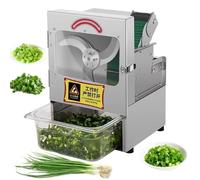 Commercial Vegetable Cutter, Electric Slicer for Ginger, Chili, Potato, Cucumber, Green Onion, Adjustable Thickness 1.5-35mm, Automatic Shallot Chopper