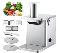 Commercial Vegetable Dicer, 200W Electric Chopper Shredder, Overheat Protection, Adjustable Thickness 1-4 mm, for Vegetables, Frozen Meat