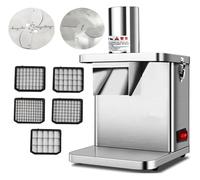 Commercial Vegetable Dicer, Automatic Electric Fruit Potato Vegetable Slicer for Kitchen