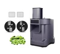 Commercial Vegetable Fruit Dicer - Vegetable Cutter - 3IN1 3 Functions Fruit Slicer Chopper Food Processor Potato Shredder- with 2 Dicing Blades, 1 Slicing Blade, 1 Shredding Blade