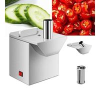 Commercial Vegetable Processing Machine, Automatic Dicer with Large Feed Port, Stainless Steel, 160 Pieces/Min, for Food Business & Kitchen