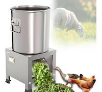 Commercial Vegetable Slicer, Heavy Duty Stainless Steel Cutter with Large Feed Port, 1800W Power for Efficient Poultry Feed Processing